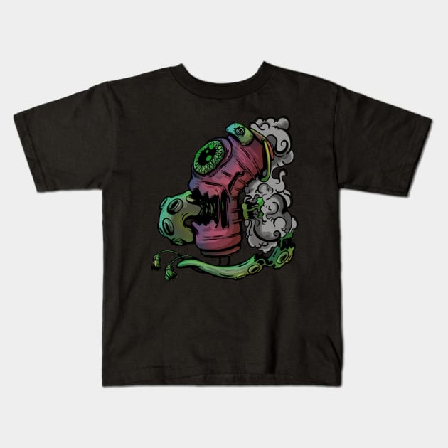 Haunted yokai lantern Kids T-Shirt by Art of Andy W